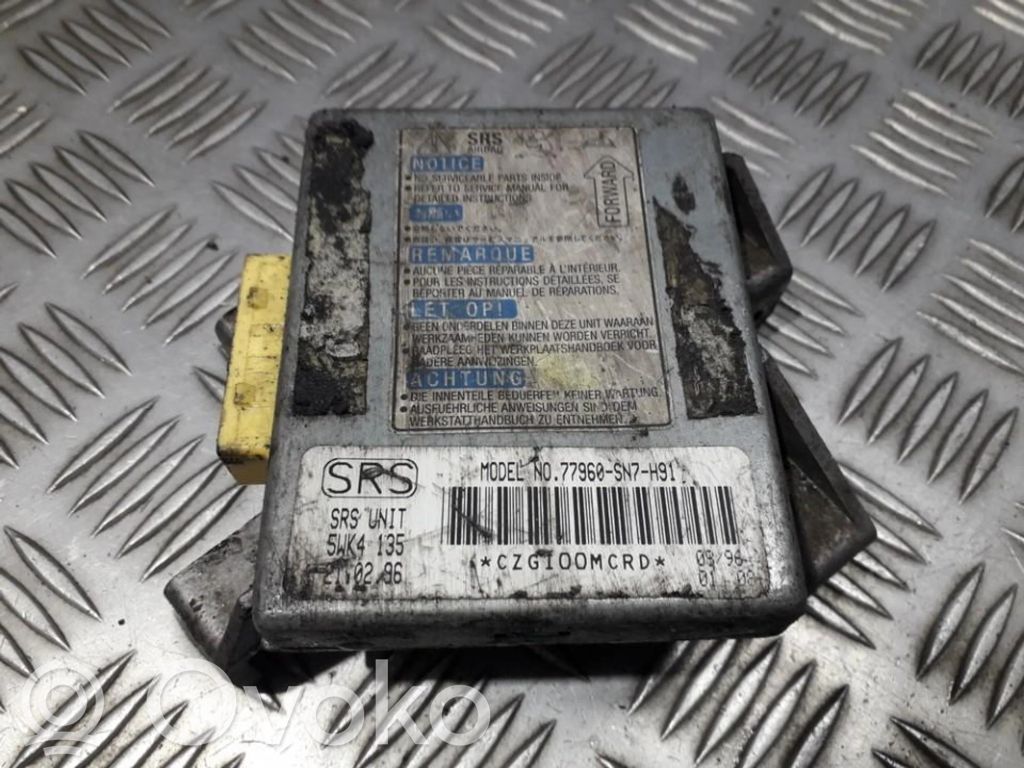 Centralina/modulo airbag   77960SN7H91,77960SN7H91,5WK4135,77960SN7H91,77960SN7H91