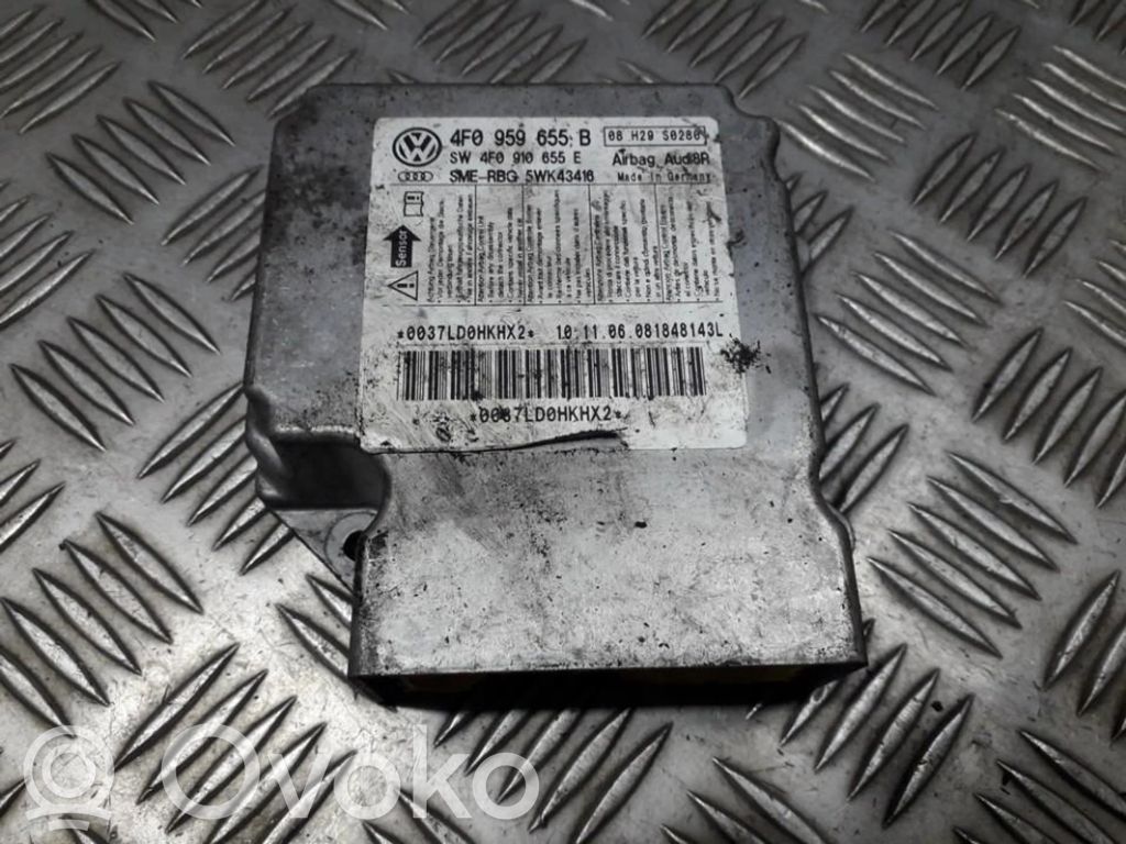 Airbagsteuergerät   4F0959655B,4F0910655E,4F0910655E,4F0959655B,5WK43416