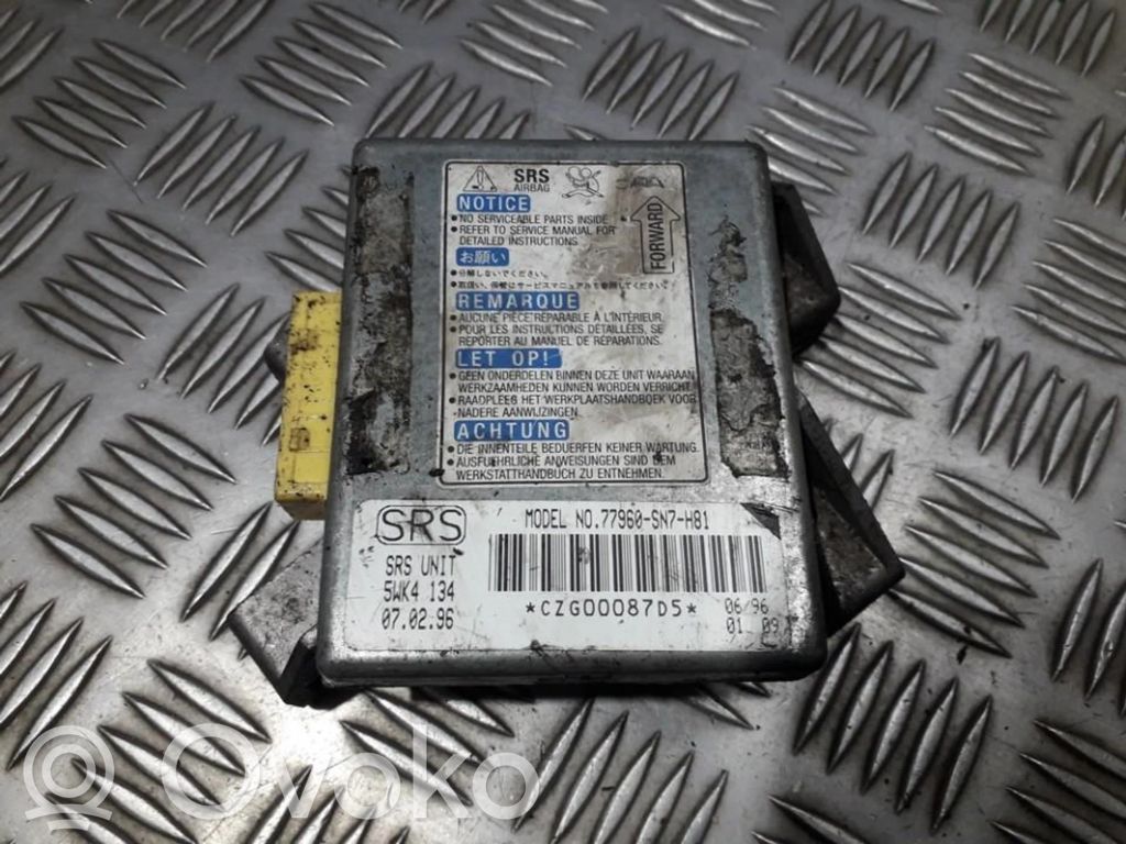 Module de contrôle airbag   77960SN7H81,77960SN7H81,5WK4134,77960SN7H81,77960SN7H81