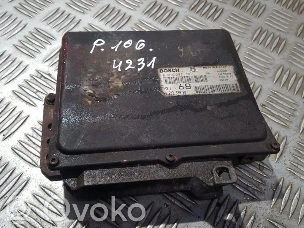 Engine control unit/module   9620398980,026120373626FM0299,0261203736,26FM0299,9620398980
