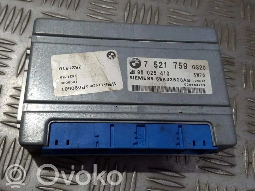 Module de contrôle de boîte de vitesses ECU   96025410,7521759,7521759,96025410