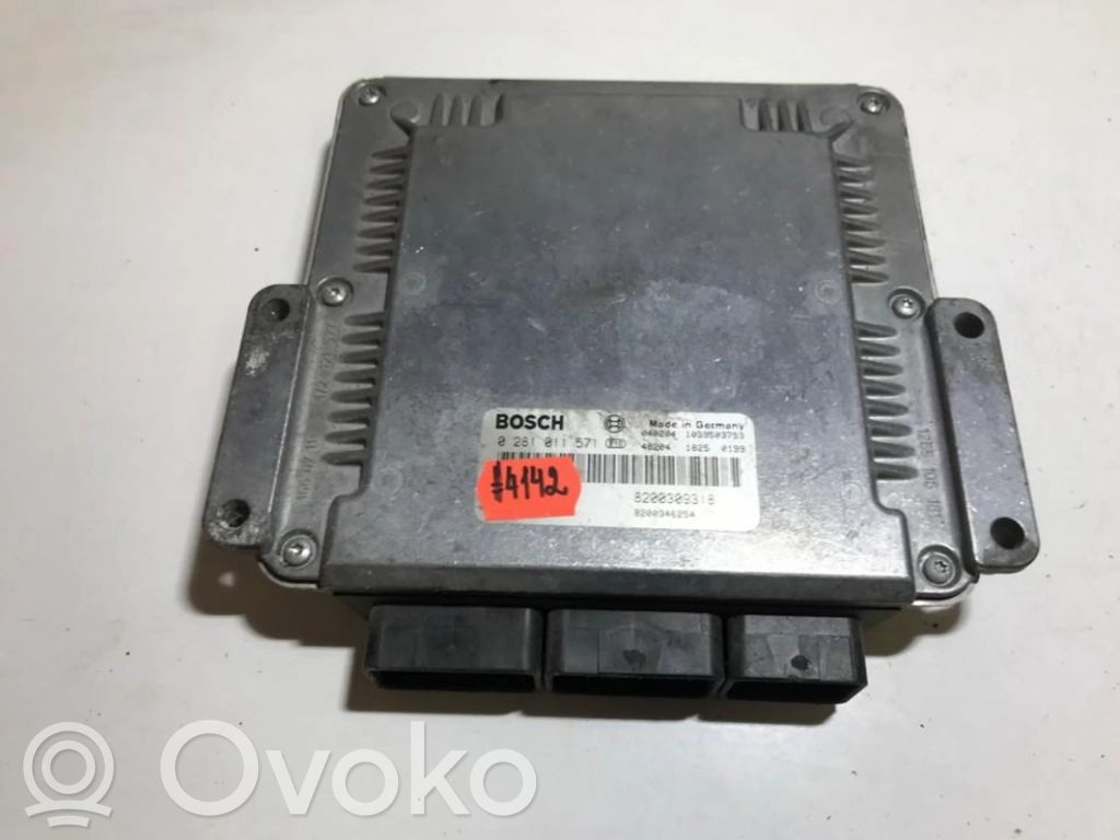 Unidad de control/módulo del motor   0281011571,1039S03753,0281011571,040204,1039S03753,8200309318,8200346254