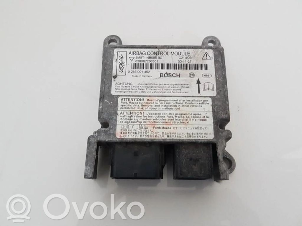 Unidad de control/módulo del Airbag   3M5T14B056BG,0285001452,3M5T14B056BG,3M5T14B056BG