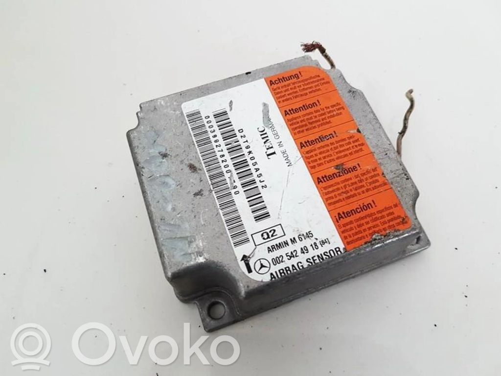 Mercedes-Benz ML W163 Centralina/modulo airbag