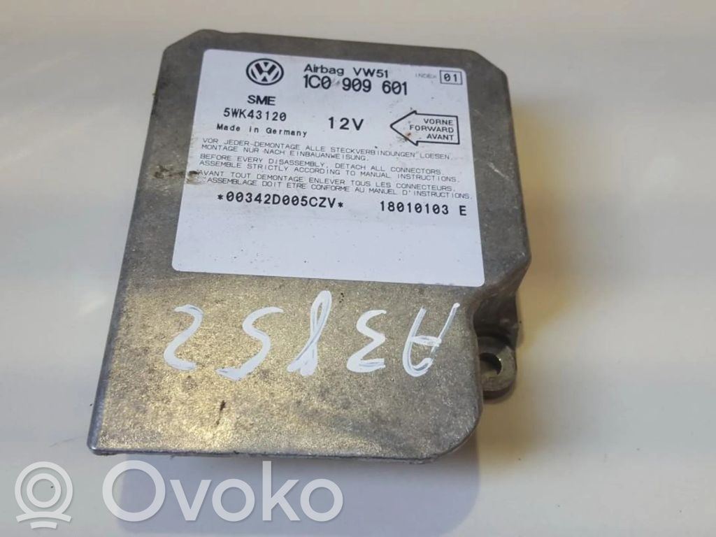 Unidad de control/módulo del Airbag   1C0909601,5WK43120,1C0909601,5WK43120