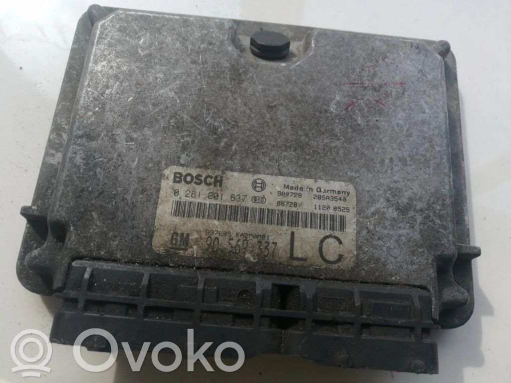 Engine control unit/module   0281001637,90569337,0281001637,90569337