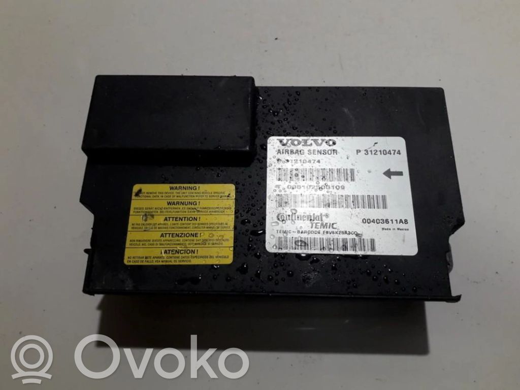 Volvo S80 Centralina/modulo airbag 