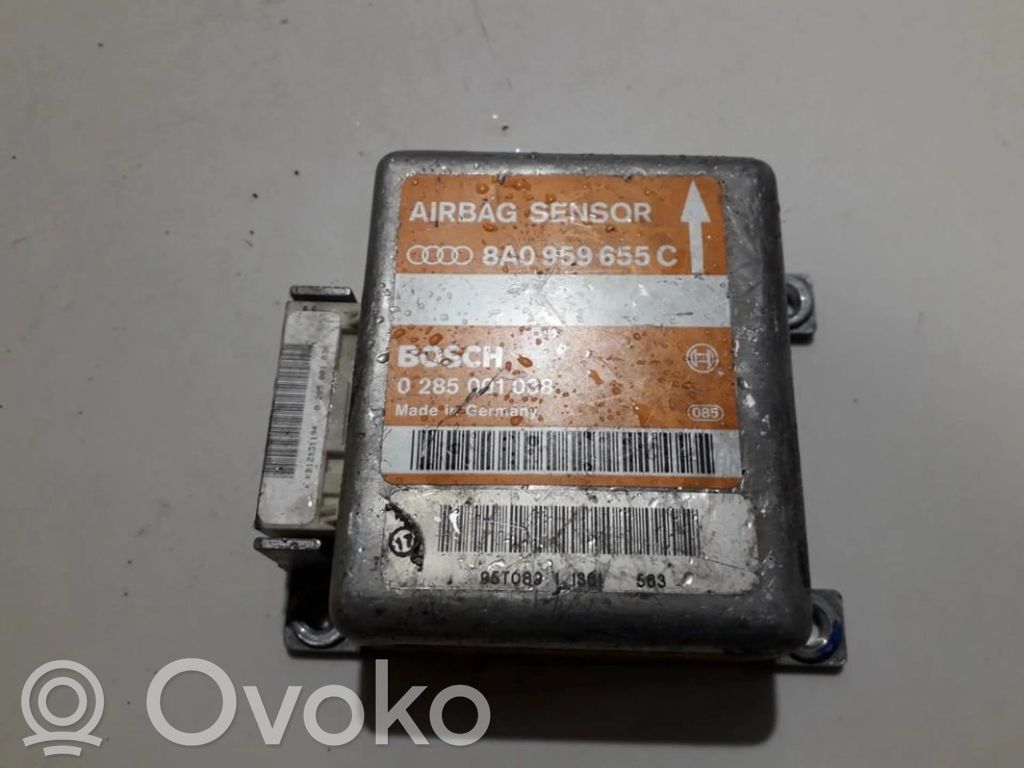 Unidad de control/módulo del Airbag   0285001038,8A0959655C,0285001038,8A0959655C