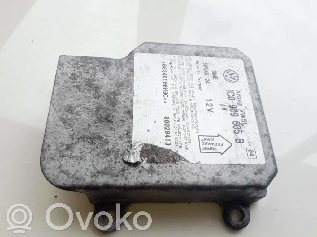 Unidad de control/módulo del Airbag   1C0909605B,5WK43124,1C0909605B,5WK43124