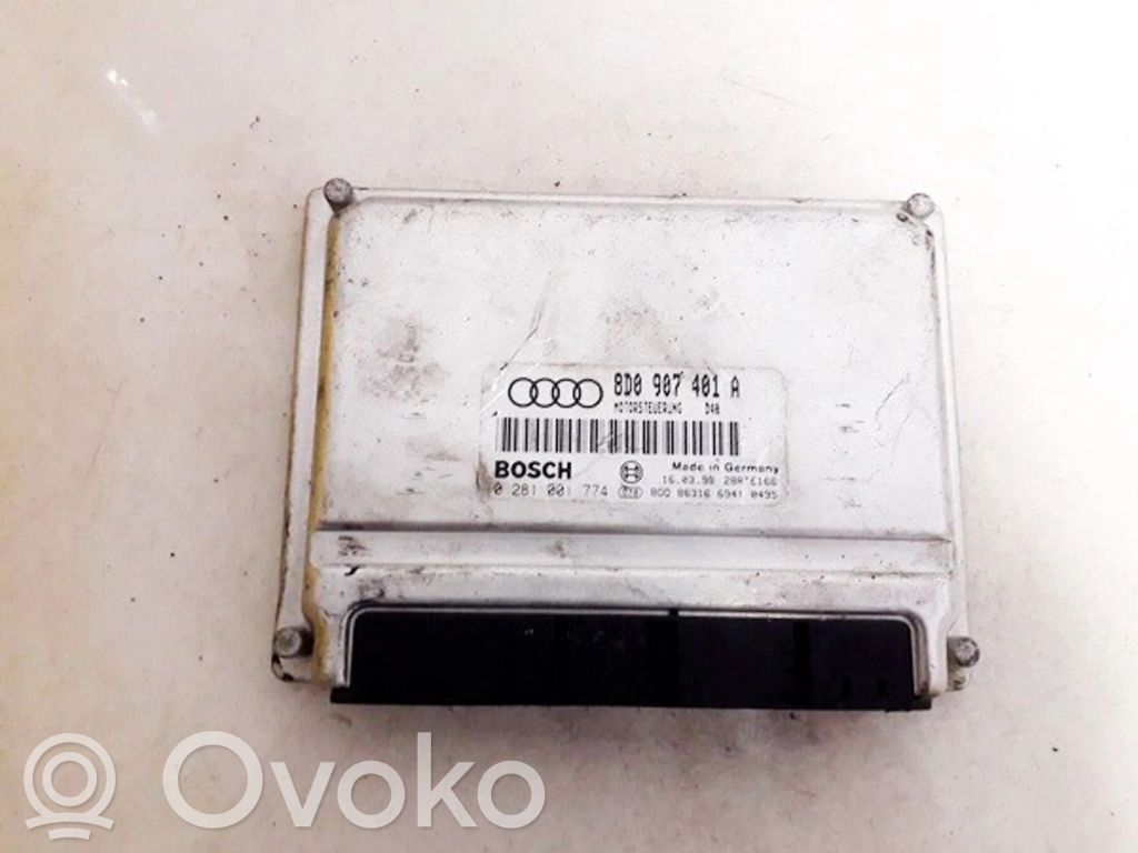 Moottorin ohjainlaite/moduuli   8D0907401A,0281001774,8D0907401A