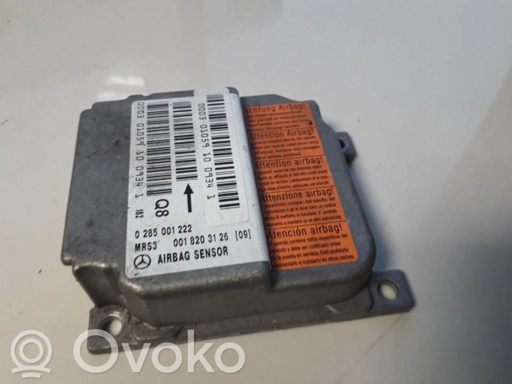 Centralina/modulo airbag   0285001222,0018203126,0018203126,0285001222