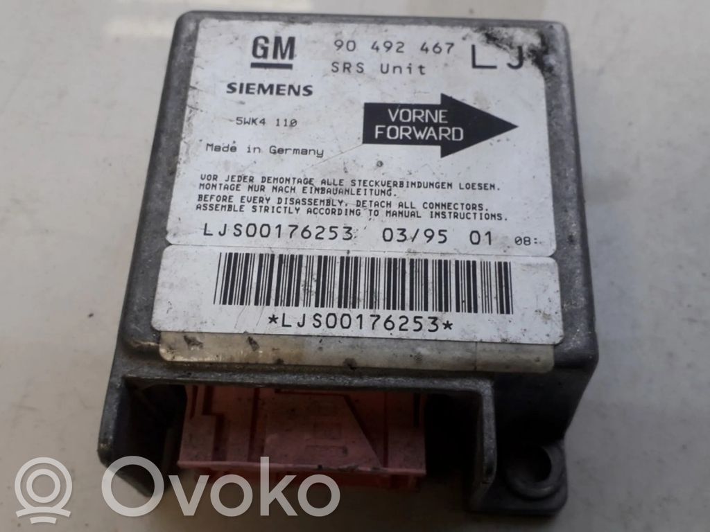 Opel Omega B1 Centralina/modulo airbag 