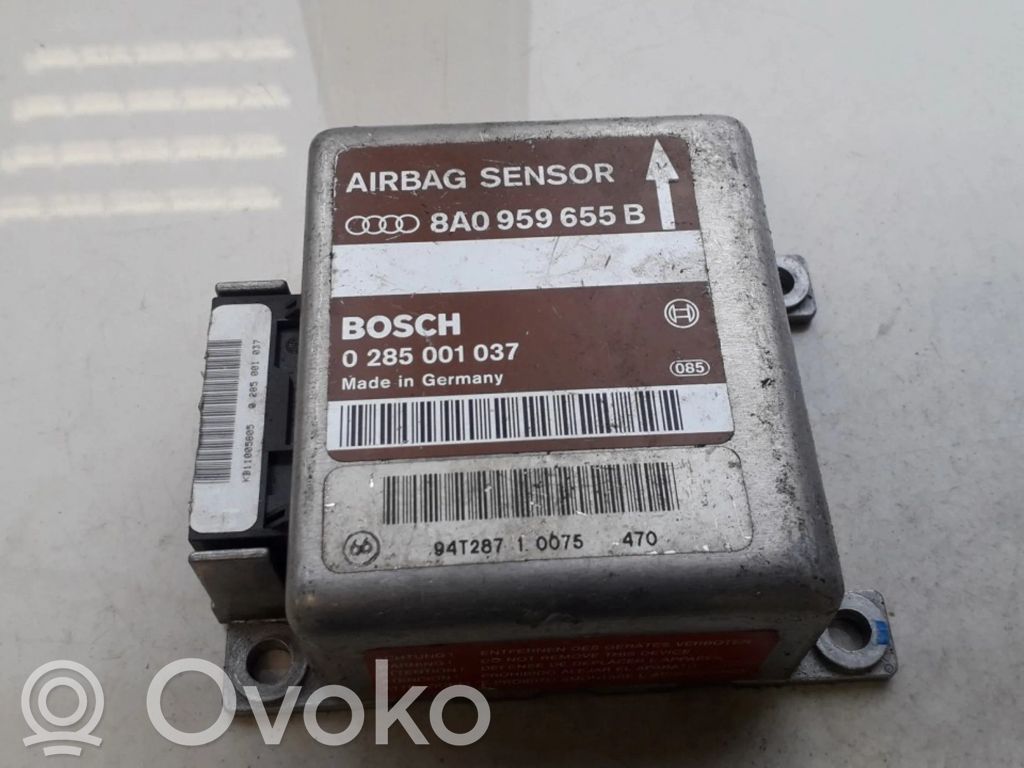 Unidad de control/módulo del Airbag   8A0959655B,0285001037,0285001037,8A0959655B
