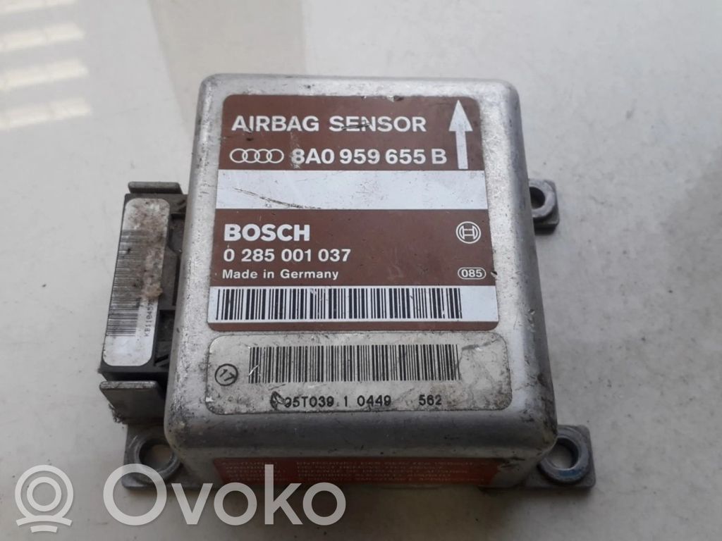 Airbagsteuergerät   8A0959655B,0285001037,0285001037,8A0959655B