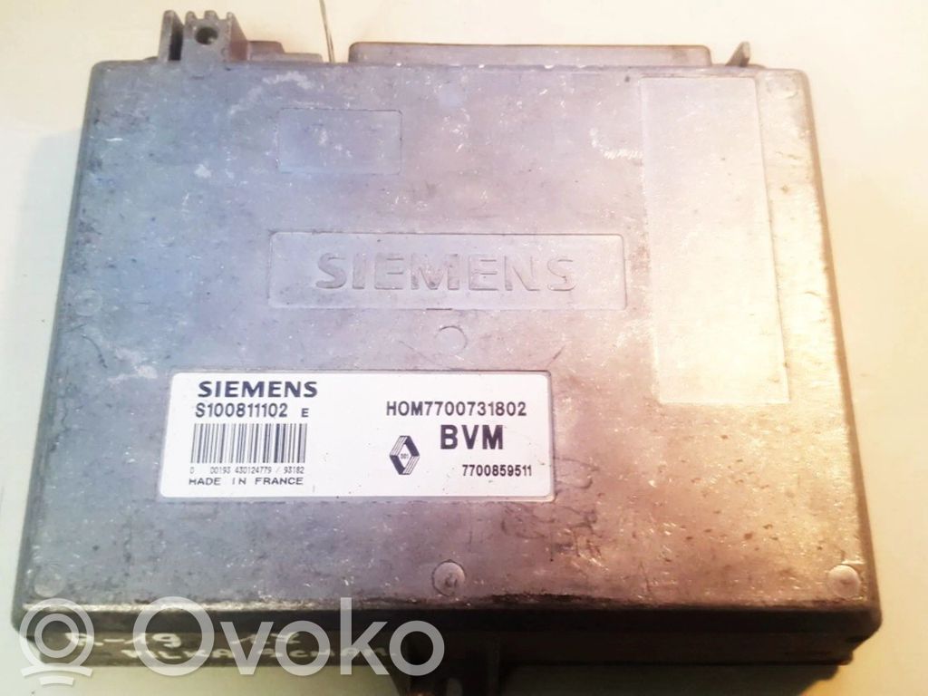 Motorsteuergerät/-modul   S100811102E,HOM7700731802,7700859511,HOM7700731802,S100811102E