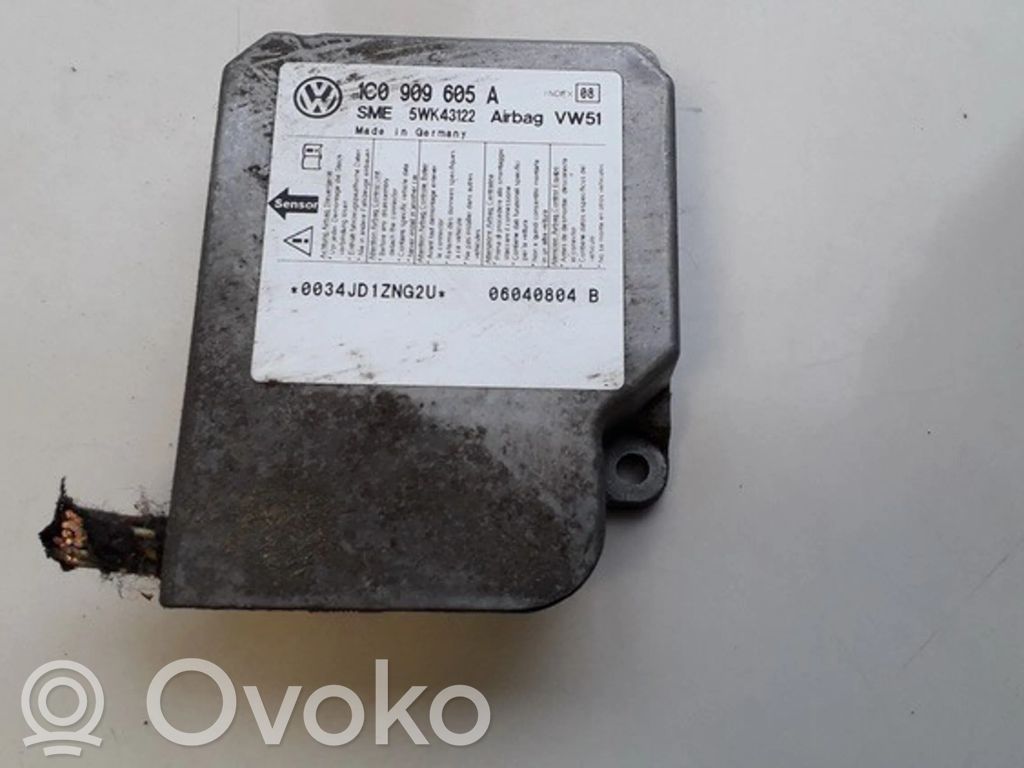 Unidad de control/módulo del Airbag   1C0909605A,5WK43122,1C0909605A,5WK43122