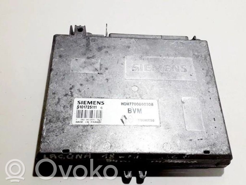 Unidad de control/módulo del motor   7700867290,S101725111C,7700867290,S101725111
