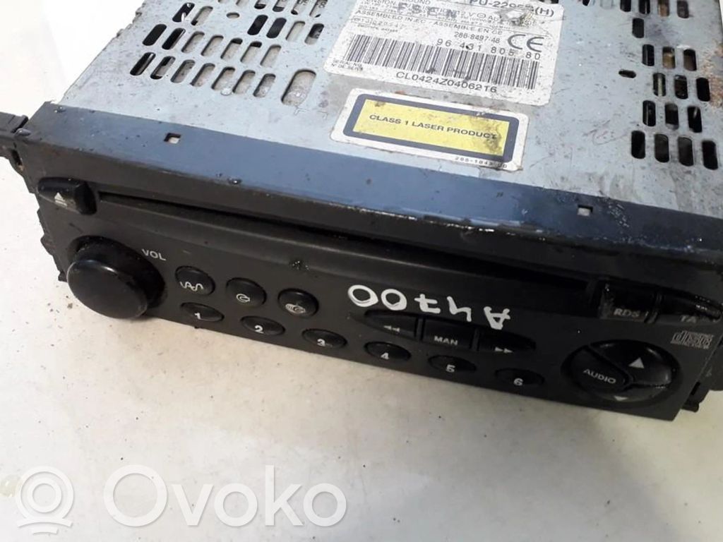 Panel / Radioodtwarzacz CD/DVD/GPS   PU2295B,PU2295B,9643180580,PU2295B,PU2295B