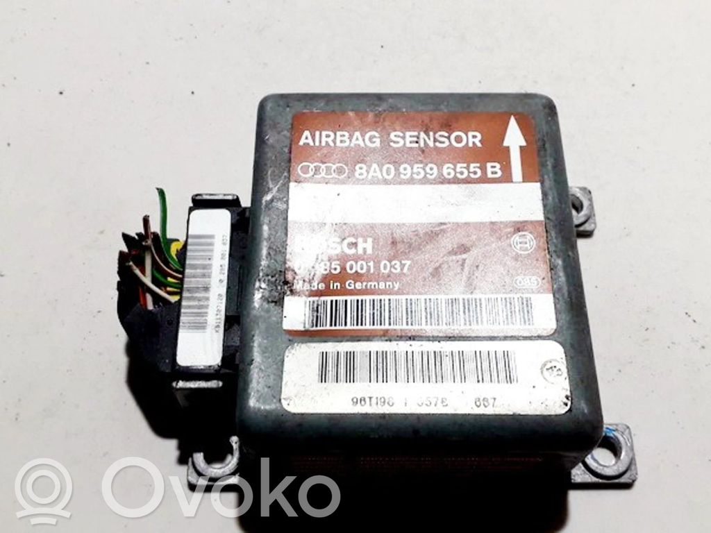 Unidad de control/módulo del Airbag   8A0959655B,0285001037,8A0959655B