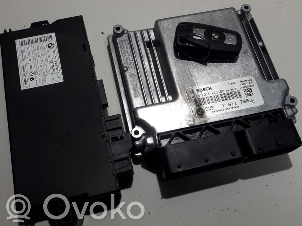 BMW 3 E90 E91 Kit centralina motore ECU e serratura 