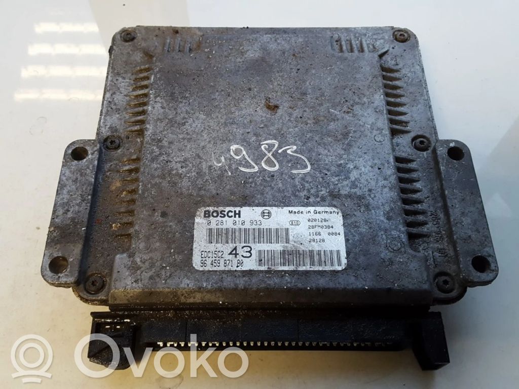 Engine control unit/module   0281010933,9645987180,0281010933,9645987180,EDC15C243