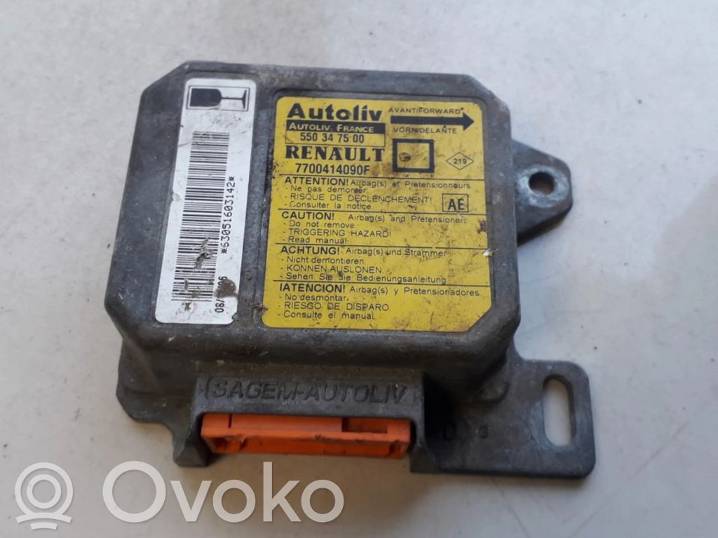 Centralina/modulo airbag   7700414090F,550347500,550347500,7700414090F