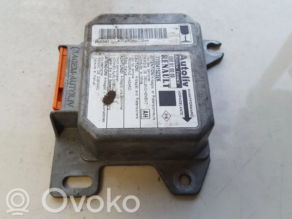 Renault Scenic I Sterownik / Moduł Airbag 