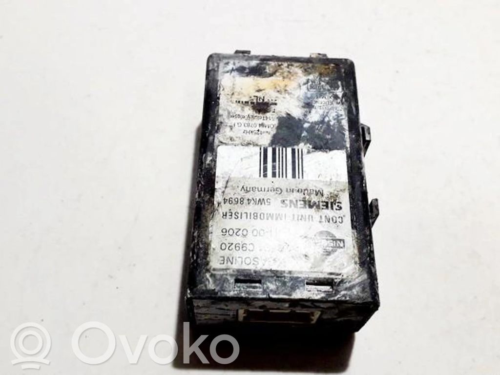 Nissan Almera Moduł / Sterownik immobilizera 