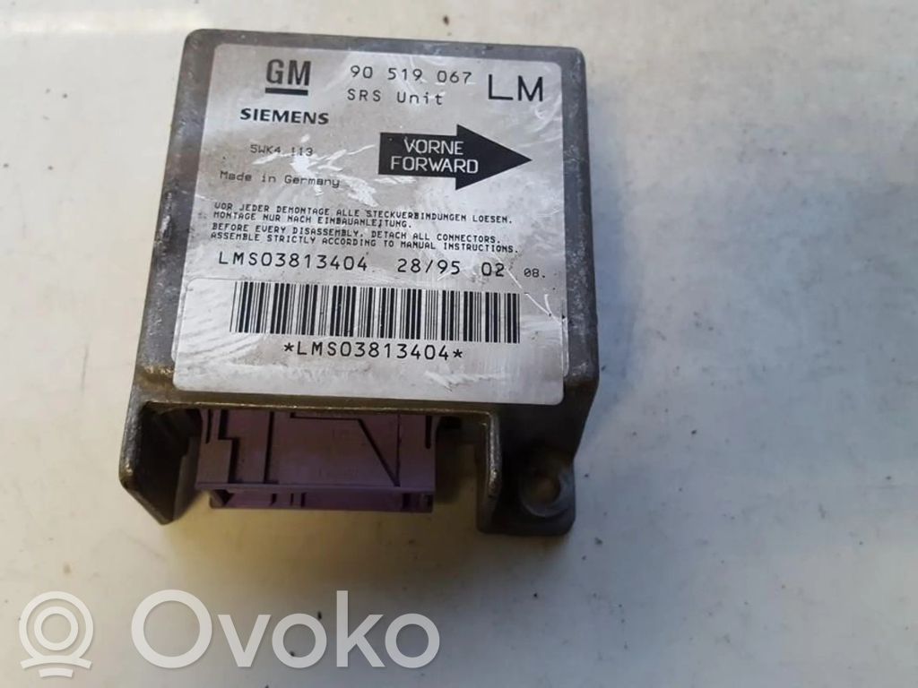Opel Astra F Centralina/modulo airbag 