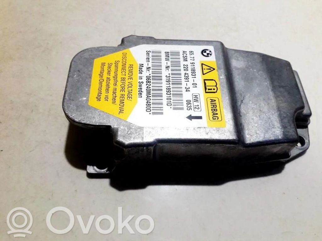 Module de contrôle airbag   6577911893101,220439134,439134,6577911893101