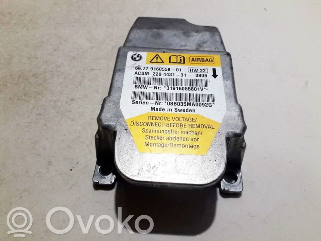BMW 5 E60 E61 Sterownik / Moduł Airbag 