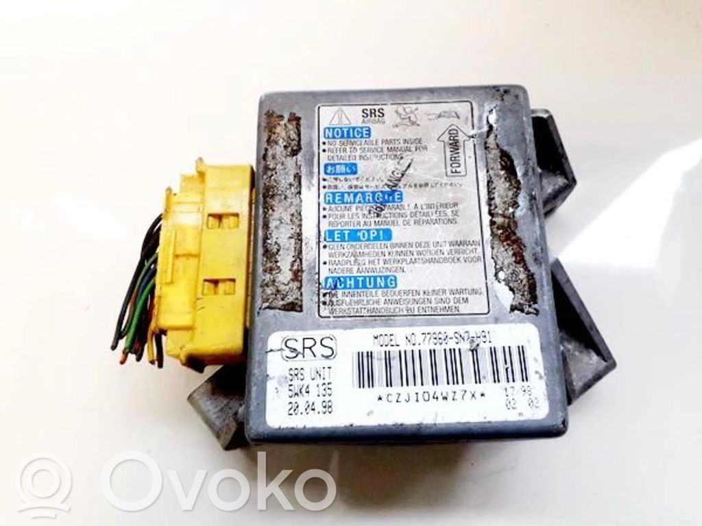 Unidad de control/módulo del Airbag   77960SN7H91,5WK4135,5WK4,77960SN7H91,CZJI04WZ7X