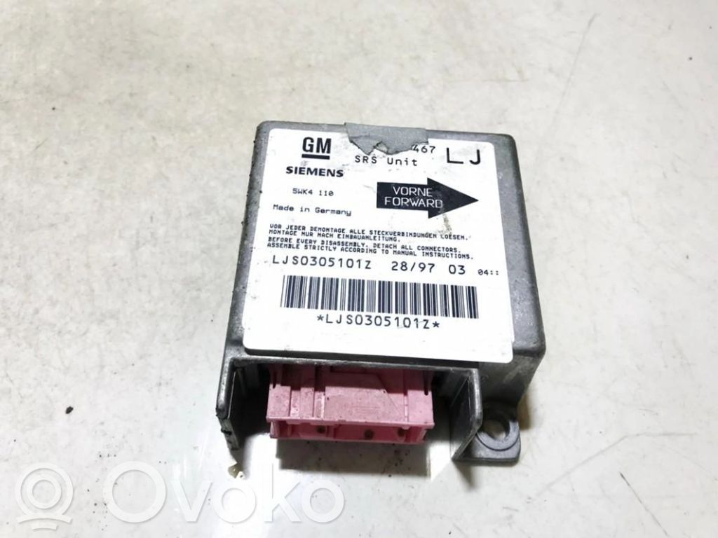Opel Omega B1 Centralina/modulo airbag 