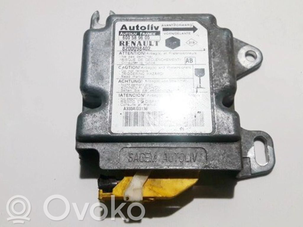 Renault Kangoo I Centralina/modulo airbag 