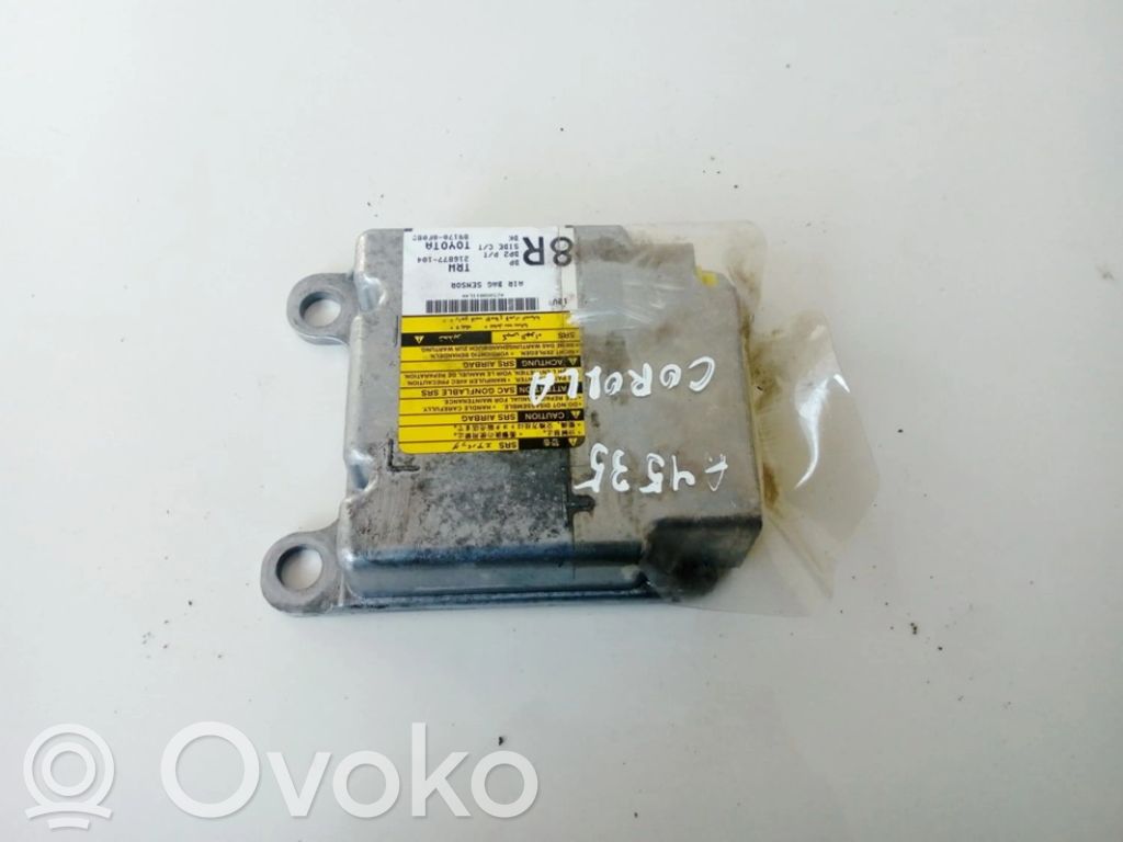 Toyota Corolla Verso AR10 Unitate/modul de comandă airbaguri 