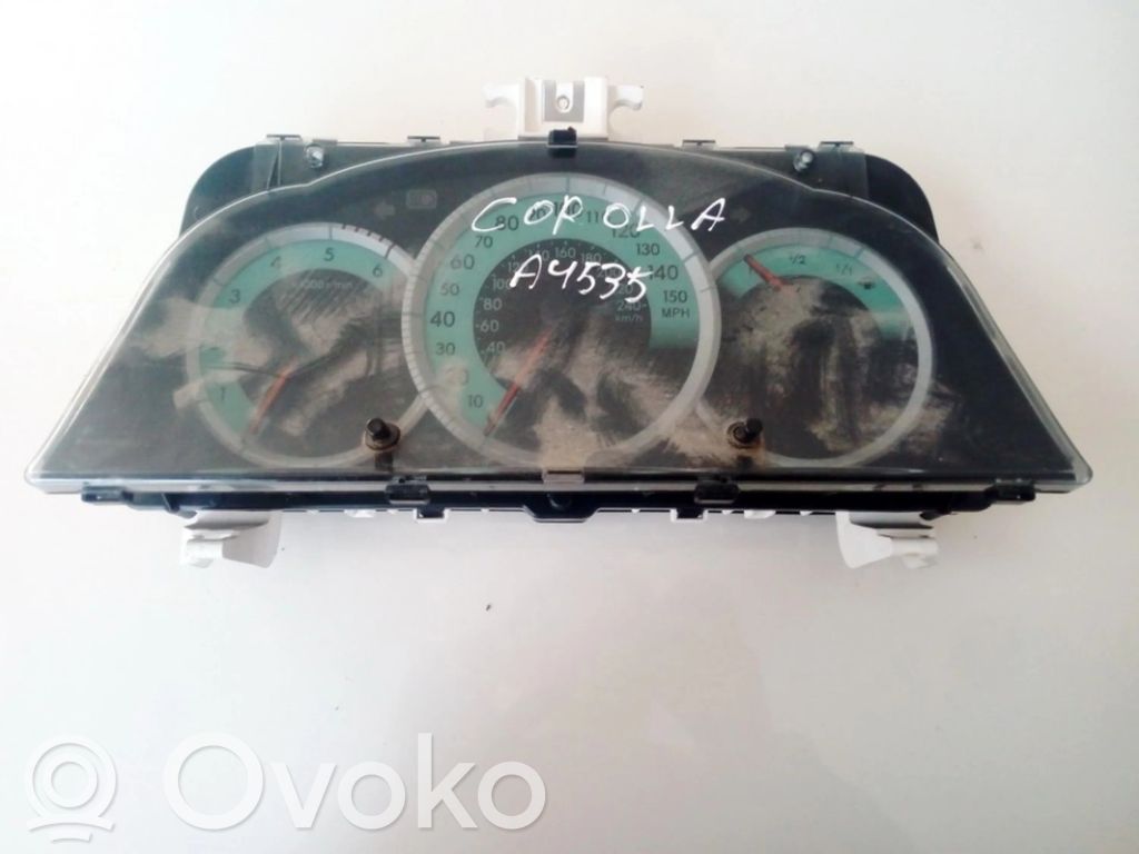 Toyota Corolla Verso AR10 Compteur de vitesse tableau de bord