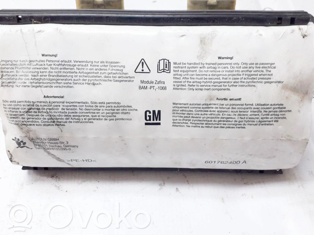 Opel Zafira B Airbag del passeggero