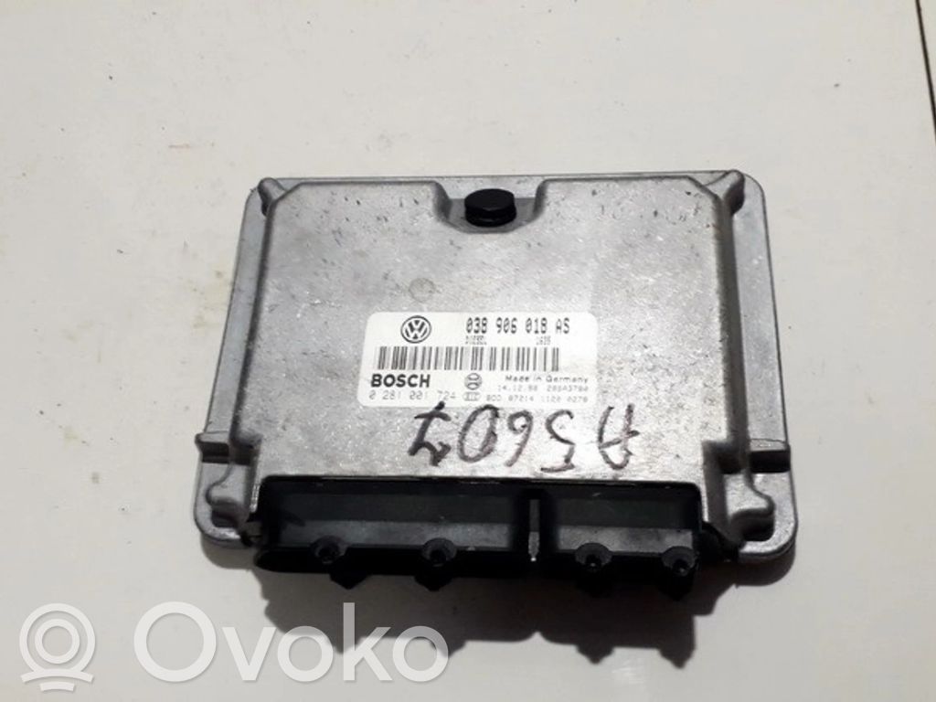 Unitate/modul de control motor   0281001724,038906018AS,0281001724,038906018AS