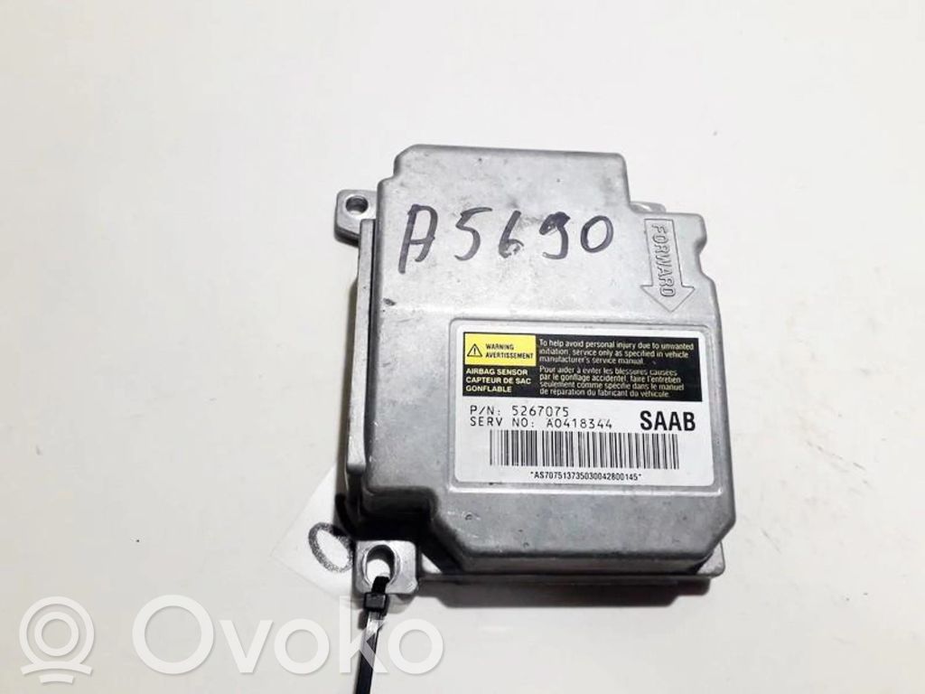 Saab 9-5 Unidad de control/módulo del Airbag 