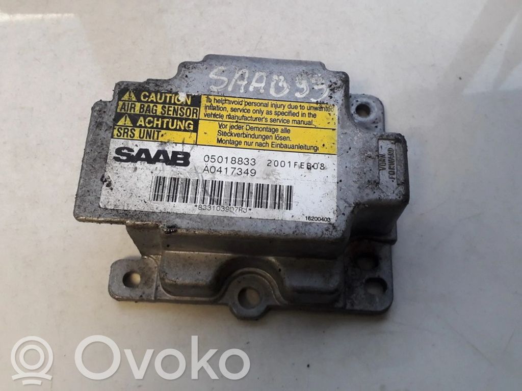 Saab 9-3 Ver1 Unitate/modul de comandă airbaguri 