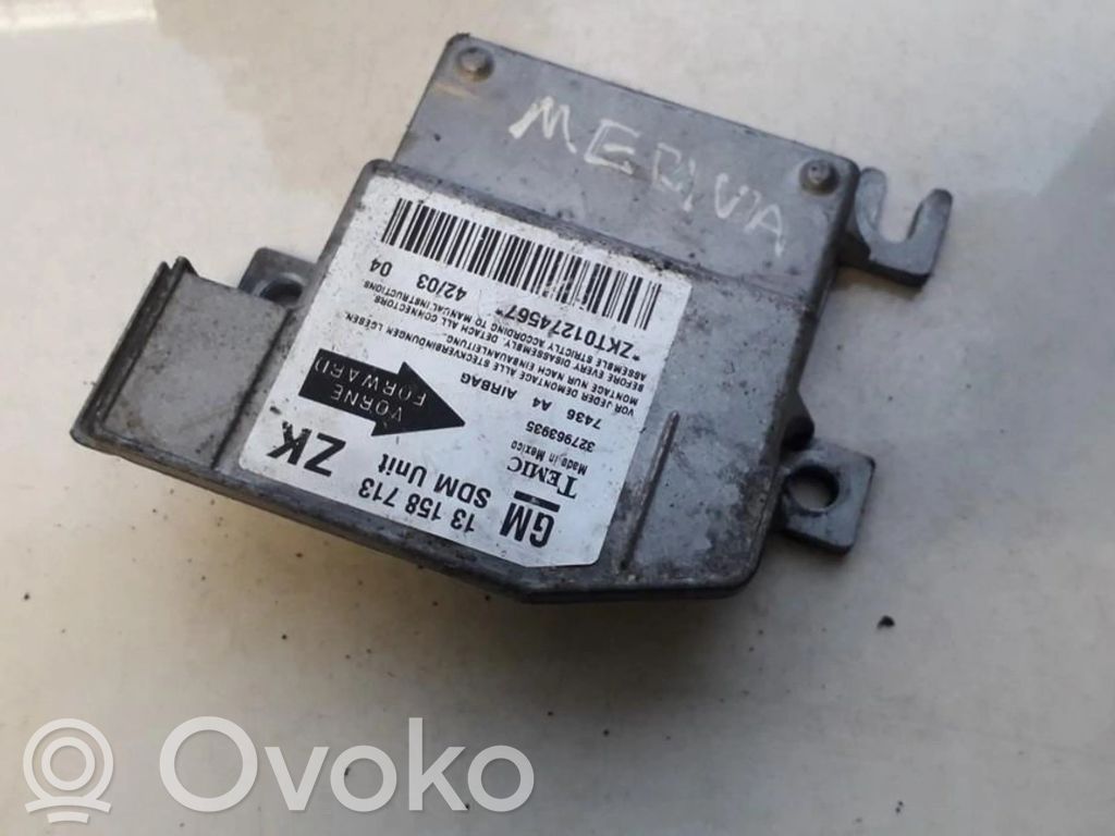 Opel Meriva A Centralina/modulo airbag
