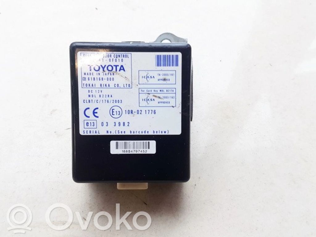 Toyota Corolla Verso AR10 Centralina/modulo portiere 