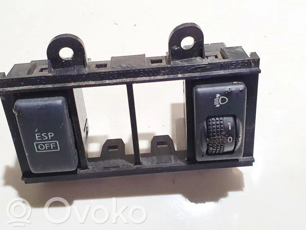 Nissan X-Trail T31 Przycisk / Pokrętło regulacji świateł
