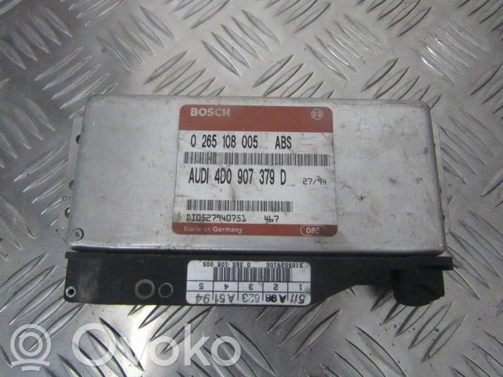 Unidad de control/módulo del ABS   4D0907379D,0265108005,0265108005,4D0907379D