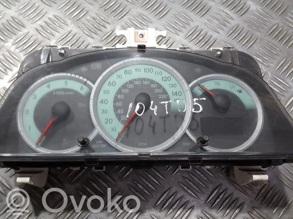 Toyota Corolla Verso AR10 Geschwindigkeitsmesser Cockpit