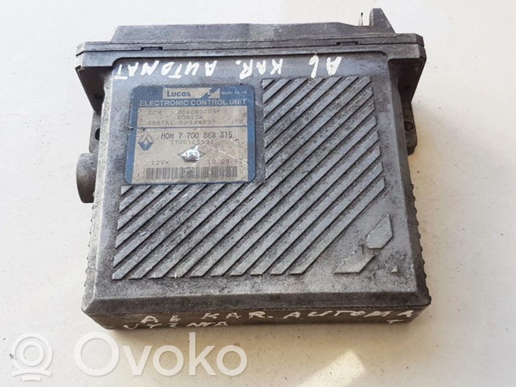 Engine control unit/module   HOM7700868315,7700105591,7700105591,HOM7700868315