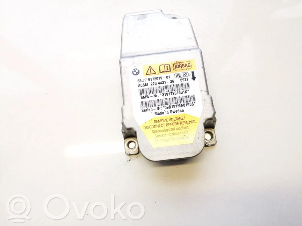 BMW 5 E60 E61 Unitate/modul de comandă airbaguri 