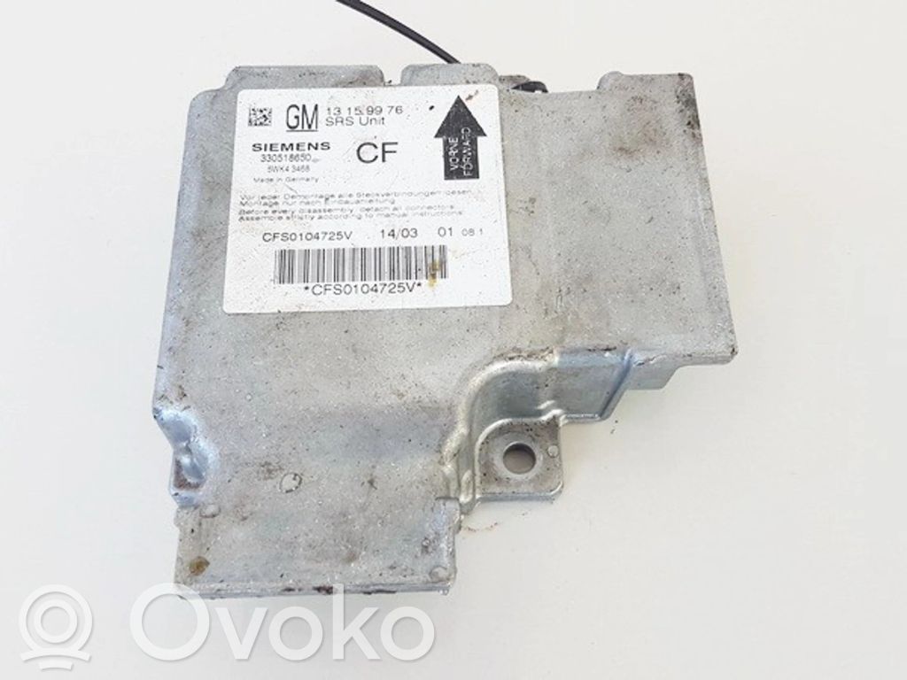 Opel Vectra C Unitate/modul de comandă airbaguri 