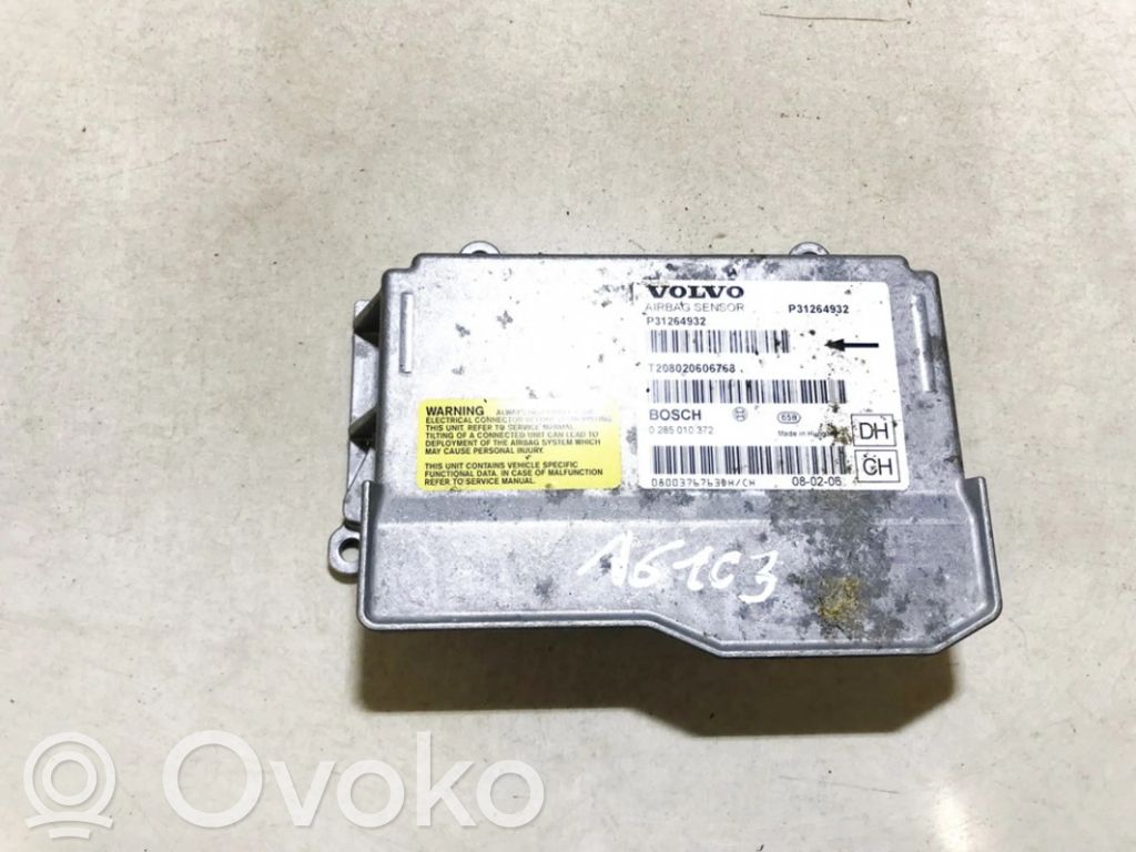 Unidad de control/módulo del Airbag   P31264932,31264932,0285010372,31264932,P31264932