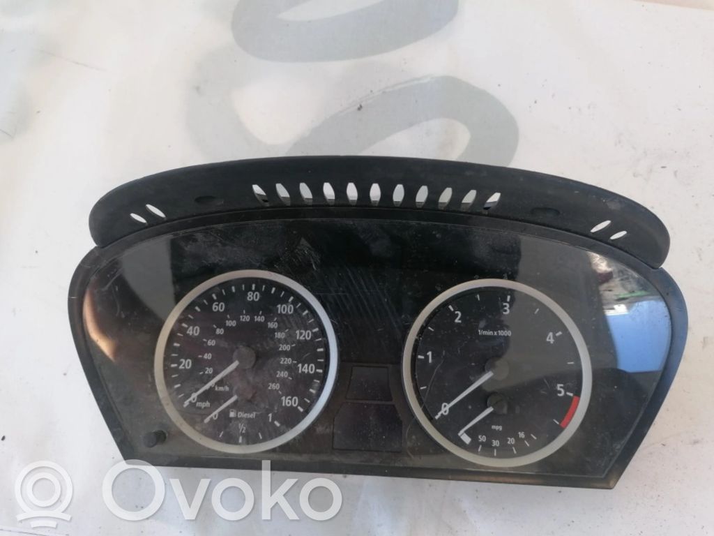 BMW 5 E60 E61 Compteur de vitesse tableau de bord 